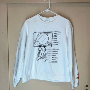 Play Station controller guide sweatshirt/ preowned size large 2022